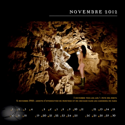 calendrier cataphile année 2012 - mois de novembre
